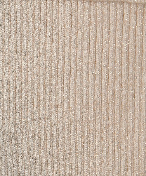 Olu.（オルドット）の「オフショルダーリボンラメニット（ニット/セーター・レディース・グレー/ピンクベージュ/ブラウン・FREE）」の10枚目の写真