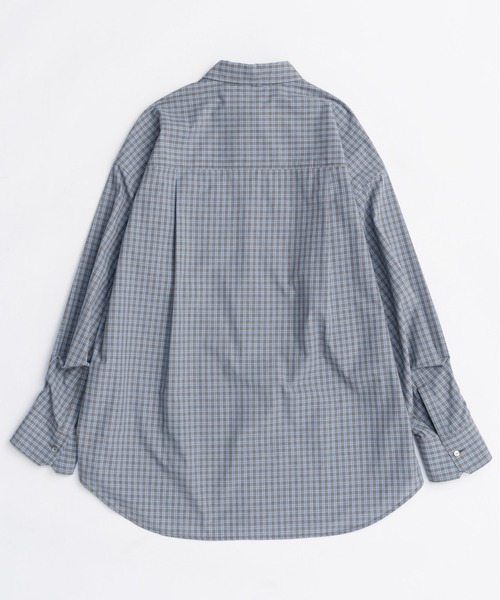 MAISON SPECIAL（メゾンスペシャル）の「Oversized Shirt With Babushka/バブーシュカ付きオーバーサイズシャツ（シャツ/ブラウス・レディース・ピンク/ブラック/ブルー・FREE）」の6枚目の写真