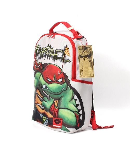 STYLISE（スタイライズ）の「【SPRAY GROUND / スプレーグラウンド】TMNT MUTANT MAYHEM RAPH BACKPACK [I]（バックパック/リュック・メンズ・ホワイト・ONE）」の2枚目の写真