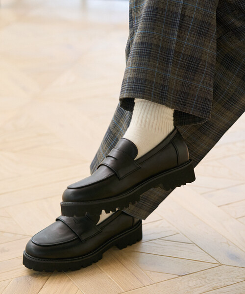 FREAK'S STORE（フリークスストア）の「晴雨兼用 チャンキーローファー/厚底ローファー/エナメルローファー（ローファー・レディース・その他2/チャコール/その他/ブラック・39/38/37/36/35）」の8枚目の写真