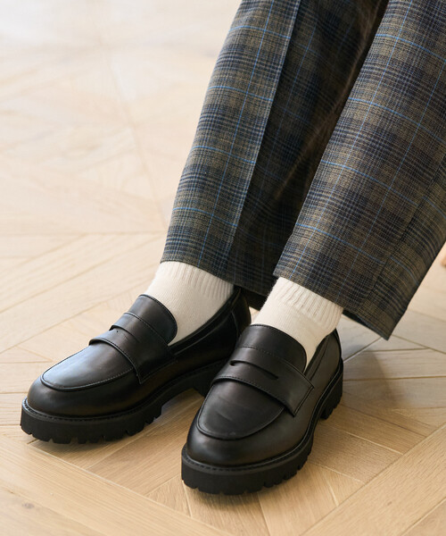 FREAK'S STORE（フリークスストア）の「晴雨兼用 チャンキーローファー/厚底ローファー/エナメルローファー（ローファー・レディース・その他2/チャコール/その他/ブラック・39/38/37/36/35）」の11枚目の写真