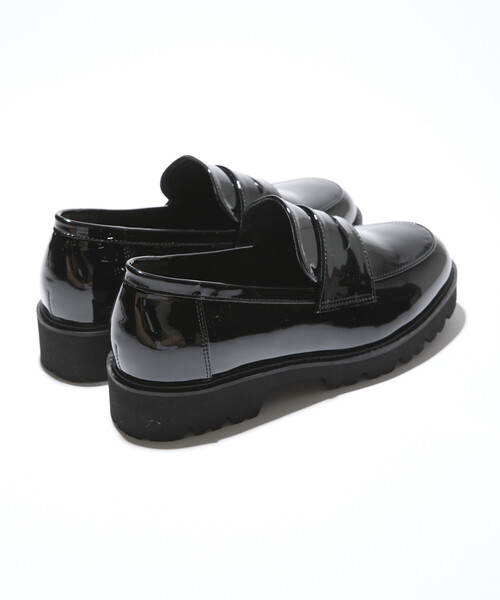 FREAK'S STORE（フリークスストア）の「晴雨兼用 チャンキーローファー/厚底ローファー/エナメルローファー（ローファー・レディース・その他2/チャコール/その他/ブラック・39/38/37/36/35）」の14枚目の写真