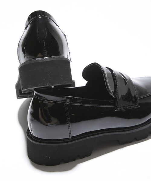 FREAK'S STORE（フリークスストア）の「晴雨兼用 チャンキーローファー/厚底ローファー/エナメルローファー（ローファー・レディース・その他2/チャコール/その他/ブラック・39/38/37/36/35）」の16枚目の写真