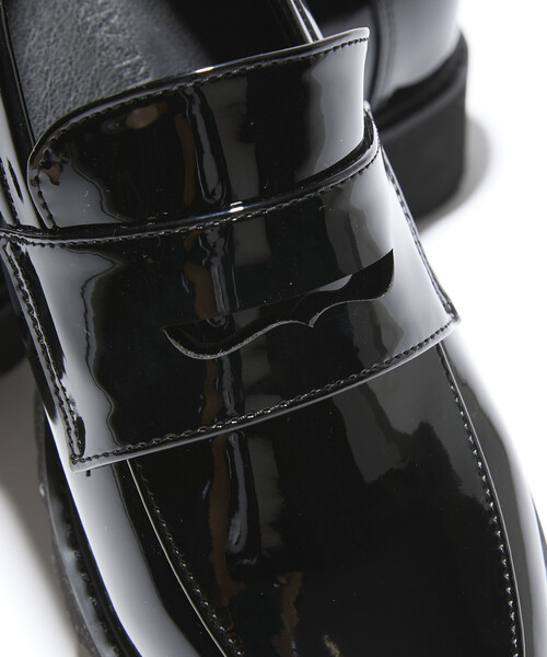 FREAK'S STORE（フリークスストア）の「晴雨兼用 チャンキーローファー/厚底ローファー/エナメルローファー（ローファー・レディース・その他2/チャコール/その他/ブラック・39/38/37/36/35）」の18枚目の写真