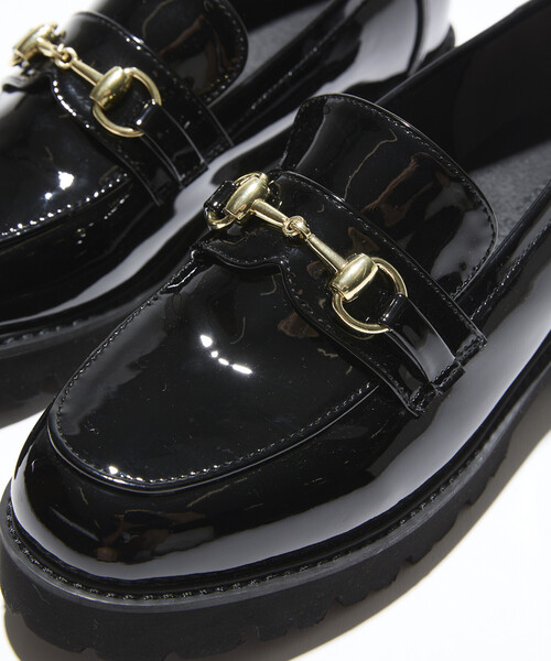 FREAK'S STORE（フリークスストア）の「晴雨兼用 チャンキーローファー/厚底ローファー/エナメルローファー（ローファー・レディース・その他2/チャコール/その他/ブラック・39/38/37/36/35）」の19枚目の写真