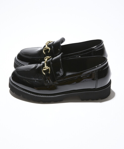 FREAK'S STORE（フリークスストア）の「晴雨兼用 チャンキーローファー/厚底ローファー/エナメルローファー（ローファー・レディース・その他2/チャコール/その他/ブラック・39/38/37/36/35）」の20枚目の写真