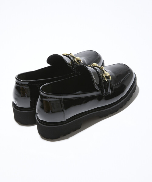 FREAK'S STORE（フリークスストア）の「晴雨兼用 チャンキーローファー/厚底ローファー/エナメルローファー（ローファー・レディース・その他2/チャコール/その他/ブラック・39/38/37/36/35）」の21枚目の写真