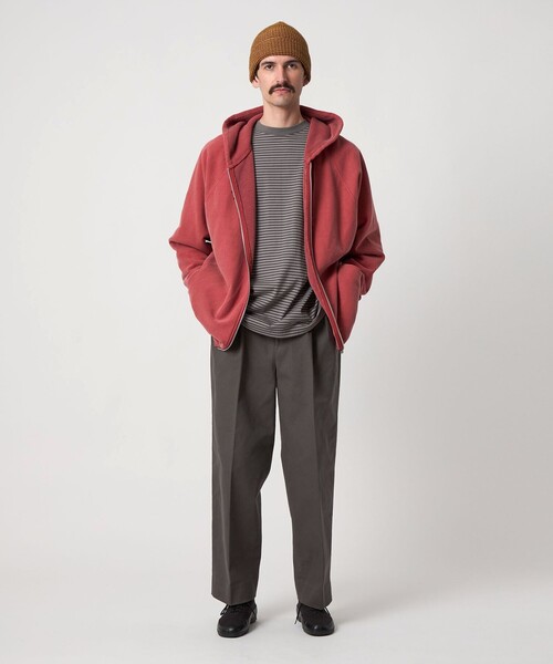 Steven Alan（スティーブンアラン）の「＜Steven Alan＞ ドリル インツープリーツ ドレス トラウザーズ（スラックス・メンズ・ダークグレー/モカ/ブラック・S/M/L/XL）」の4枚目の写真