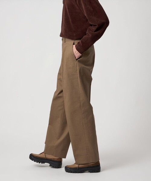 【極美品】Steven Alan ワイド リネン トラウザーズ パンツ S 極美品】Steven Alan ワイド リネン トラウザーズ パンツ S
