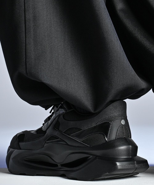 welise（ウェライズ）の「welise × 犬飼京 -ephemeral- EXボリュームハイソール+8cm ミックスマテリアル スニーカー（スニーカー・メンズ・ブラック・26.0cm/25.0cm/24.0cm/28.0cm/27.0cm）」の19枚目の写真