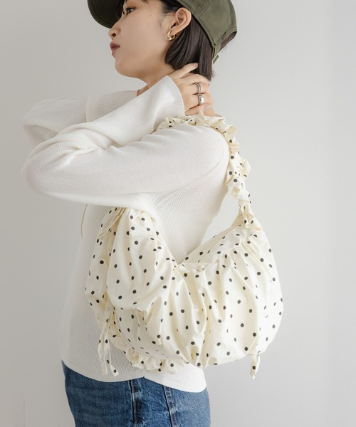 ドットシャーリングショルダーBAG 587212（ショルダーバッグ