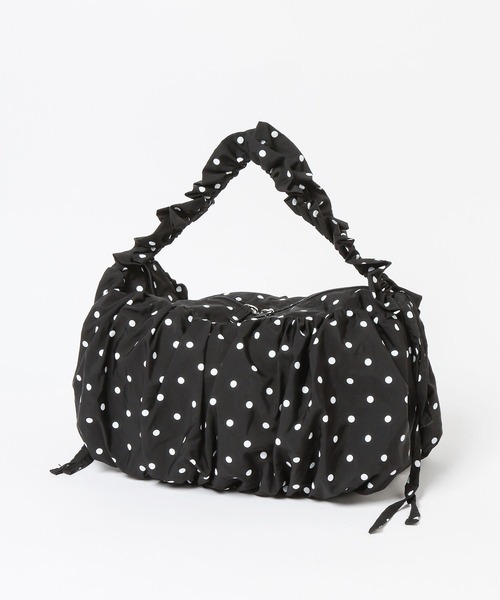 LOWRYS FARM（ローリーズファーム）の「ドットシャーリングショルダーＢＡＧ  587212（ショルダーバッグ・レディース・オフホワイト/ブラック・FREE）」の7枚目の写真