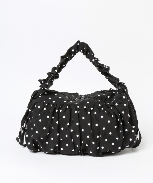 LOWRYS FARM（ローリーズファーム）の「ドットシャーリングショルダーＢＡＧ  587212（ショルダーバッグ・レディース・オフホワイト/ブラック・FREE）」の9枚目の写真