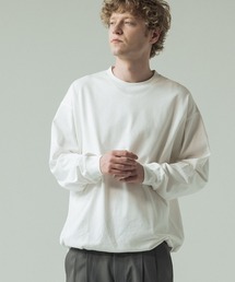 【SLICK/スリック】30/2 Compact Yarn LS Drawstring T-Shirt/コンパクトヤーンロングスリーブドローストリングTシャツ/オーバーサイズ シルエット