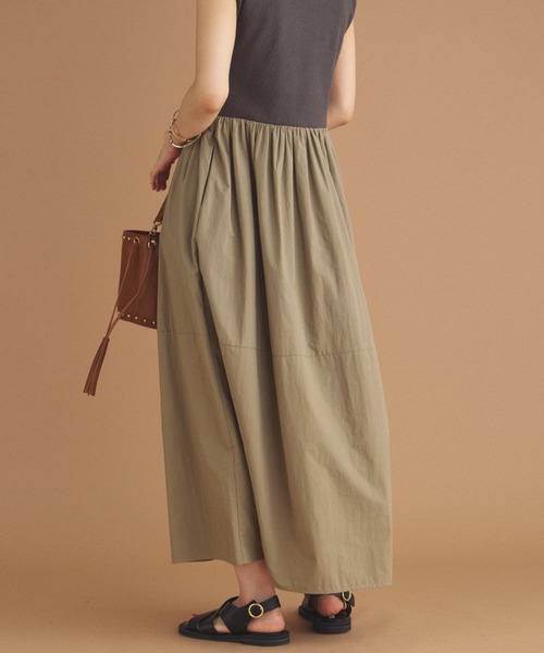 Doux archives（ドゥアルシーヴ）の「リブタフタコンビワンピース（ワンピース・レディース・ブラック/モカ/ブラウン・38）」の6枚目の写真