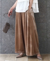 MK MICHEL KLEIN | スノーベロア ワイドパンツ/洗える(その他パンツ)