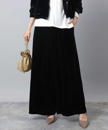 MK MICHEL KLEIN | スノーベロア ワイドパンツ/洗える(その他パンツ)