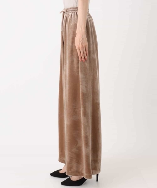 MK MICHEL KLEIN（エムケーミッシェルクラン）の「スノーベロア ワイドパンツ/洗える（その他パンツ・レディース・ライトブラウン/ブラック・38）」の22枚目の写真