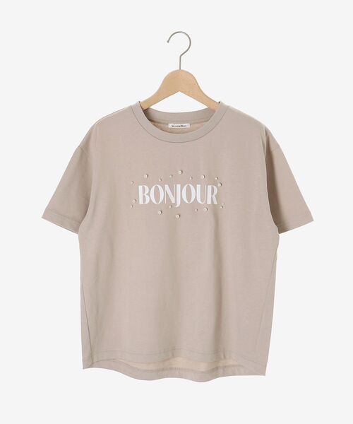 le.coeur blanc(ルクールブラン)の「パールロゴTシャツ(Tシャツ/カットソー・レディース・オフホワイト/グレイッシュベージュ・38)」の15枚目の写真
