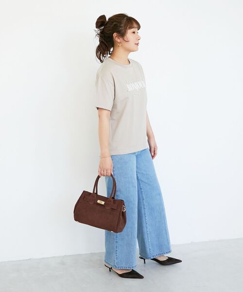 le.coeur blanc(ルクールブラン)の「パールロゴTシャツ(Tシャツ/カットソー・レディース・オフホワイト/グレイッシュベージュ・38)」の20枚目の写真