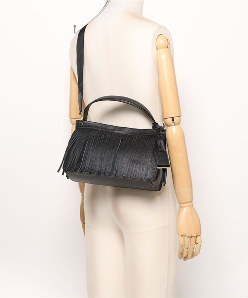 KATHARINE ROSS（キャサリンロス）の「【KATHARINE ROSS】story. フリンジハンドバッグ（ハンドバッグ・レディース・ブラック/ダークブラウン・MEDIUM）」の13枚目の写真