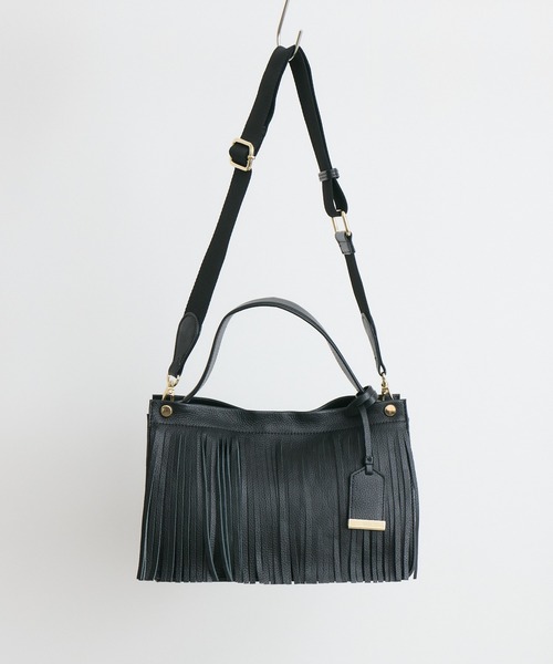 KATHARINE ROSS（キャサリンロス）の「【KATHARINE ROSS】story. フリンジハンドバッグ（ハンドバッグ・レディース・ブラック/ダークブラウン・MEDIUM）」の16枚目の写真