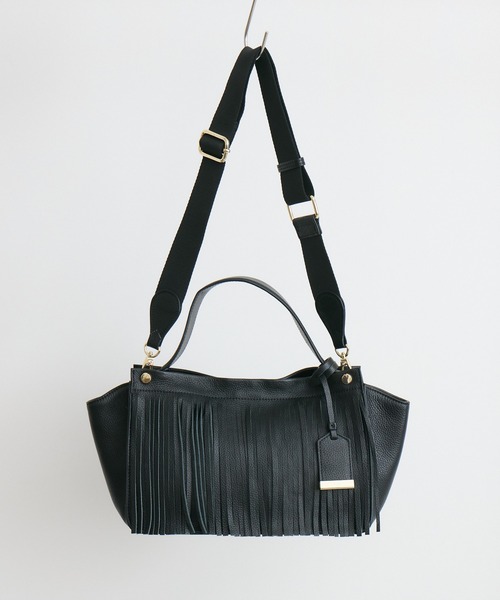 KATHARINE ROSS（キャサリンロス）の「【KATHARINE ROSS】story. フリンジハンドバッグ（ハンドバッグ・レディース・ブラック/ダークブラウン・MEDIUM）」の17枚目の写真
