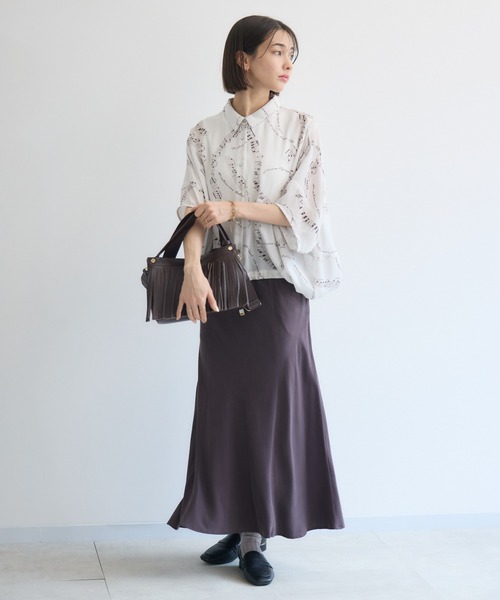 KATHARINE ROSS（キャサリンロス）の「【KATHARINE ROSS】story. フリンジハンドバッグ（ハンドバッグ・レディース・ブラック/ダークブラウン・MEDIUM）」の21枚目の写真