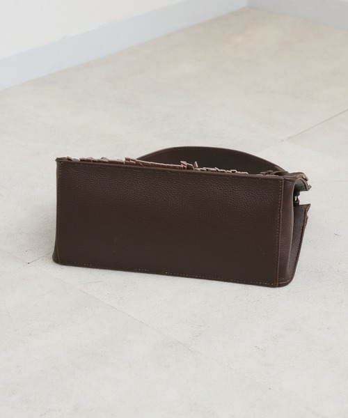 KATHARINE ROSS（キャサリンロス）の「【KATHARINE ROSS】story. フリンジハンドバッグ（ハンドバッグ・レディース・ブラック/ダークブラウン・MEDIUM）」の6枚目の写真