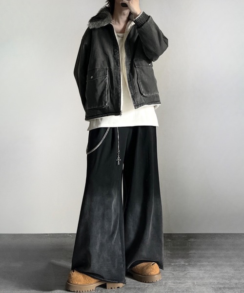 ADRER(アドラー)の「The B-3 Reversible Fur Blouson / ザB-3リバーシブルファーブルゾン(ブルゾン・メンズ・ブラック系2/ブラック系1・XS/S/M/L)」の19枚目の写真