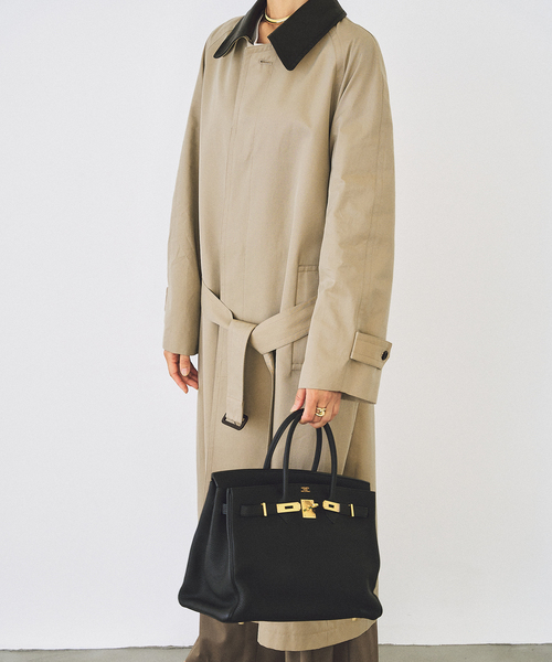 R'IAM レザーカラーTRENCH コート（トレンチコート）｜Plage