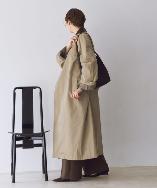 R'IAM レザーカラーTRENCH コート（トレンチコート）｜Plage