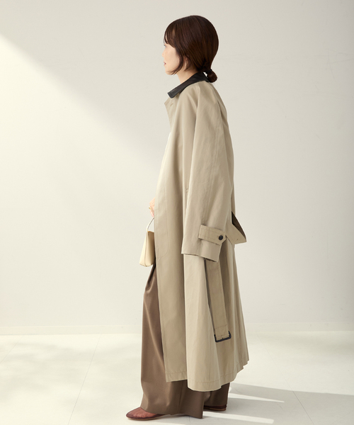 R'IAM レザーカラーTRENCH コート（トレンチコート）｜Plage