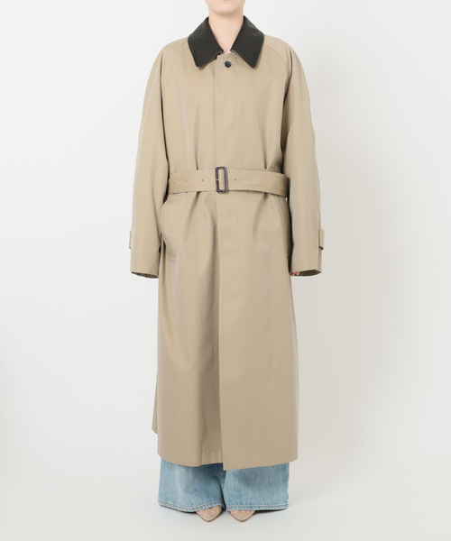 Plage R’IAM レザーカラーTRENCH コート R'IAM レザーカラーTRENCH コート（トレンチコート）｜Plage