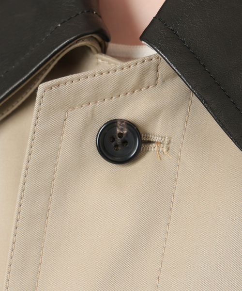 plage（プラージュ）の「R’IAM レザーカラーTRENCH コート（トレンチコート・レディース・ベージュ・34/38）」の9枚目の写真