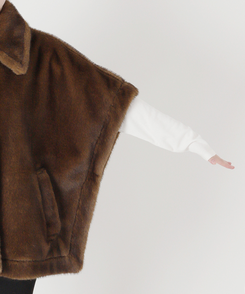 美品☆toujours アウター ポンチョ journalstandard Mink Like Fur Poncho（ポンチョ）｜JOURNAL STANDARD