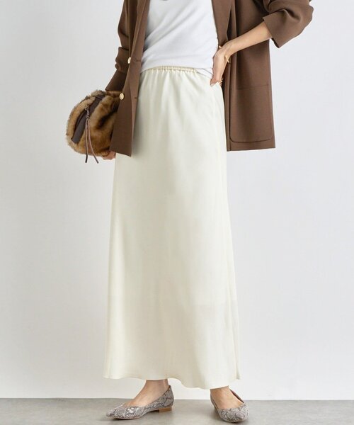 上品な揺れ感】キュプラ混バイアススカート（スカート）｜RIVE DROITE