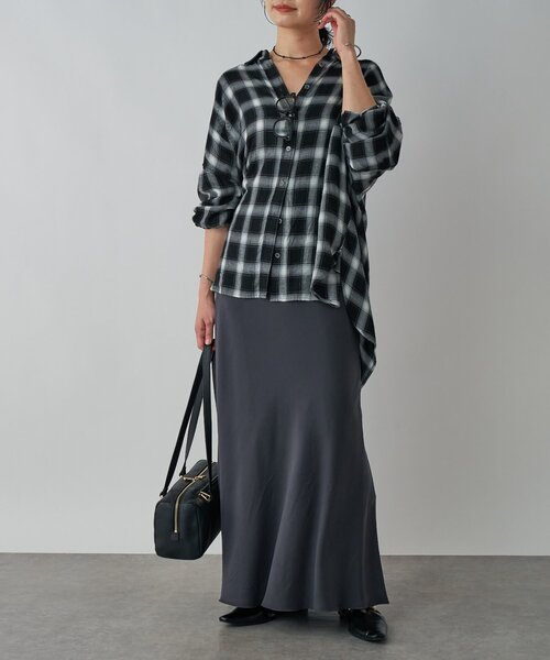 リヴドロワ キュプラバイアススカート ブラック 38 M マキシスカート 美品 リヴドロワ キュプラバイアススカート ブラック 38 M マキシスカート