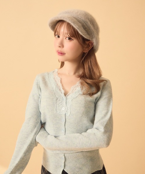 TITTY&CO.(ティティーアンドコー)の「シャギーキャスケット(キャスケット・レディース・ブラウン/グレー/アイボリー・FREE)」の3枚目の写真