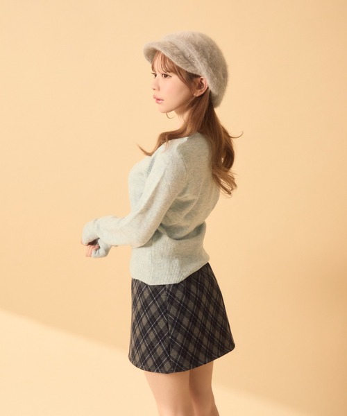 TITTY&CO.(ティティーアンドコー)の「シャギーキャスケット(キャスケット・レディース・ブラウン/グレー/アイボリー・FREE)」の13枚目の写真