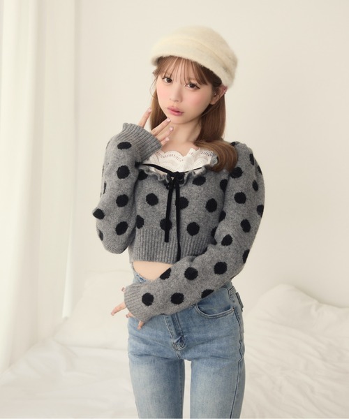 TITTY&CO.(ティティーアンドコー)の「シャギーキャスケット(キャスケット・レディース・ブラウン/グレー/アイボリー・FREE)」の7枚目の写真