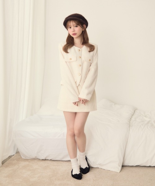 TITTY&CO.(ティティーアンドコー)の「シャギーキャスケット(キャスケット・レディース・ブラウン/グレー/アイボリー・FREE)」の21枚目の写真