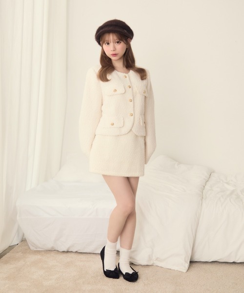 TITTY&CO.(ティティーアンドコー)の「シャギーキャスケット(キャスケット・レディース・ブラウン/グレー/アイボリー・FREE)」の22枚目の写真