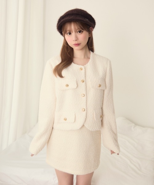 TITTY&CO.(ティティーアンドコー)の「シャギーキャスケット(キャスケット・レディース・ブラウン/グレー/アイボリー・FREE)」の16枚目の写真