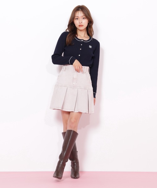 JILL by JILL STUART（ジルバイジルスチュアート）の「◇バリエーションミニケーブルカーディガン（ニット/セーター・レディース・グレー/レッド/ネイビー・FREE）」の16枚目の写真