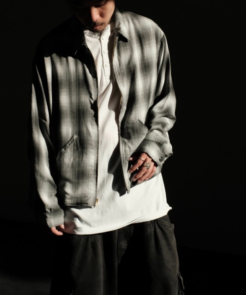 TOWNCRAFT（タウンクラフト）の「TOWN CRAFT タウンクラフト / 50S ROCKBILLY JACKET（ブルゾン・メンズ・ブラック/グリーン/グレー/グレー系1・MEDIUM/LARGE/SMALL）」の10枚目の写真