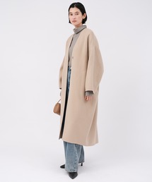 ノーカラーコート（ベージュ系）ファッション通販 - ZOZOTOWN