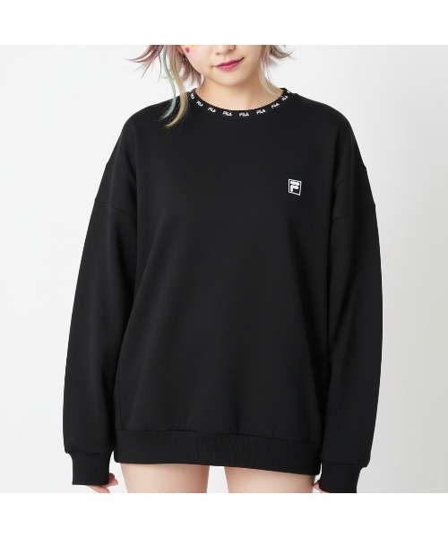 FILA（フィラ）の「CREW SWEAT（スウェット・メンズ・杢グレー/ブラック・M/XL/L）」の2枚目の写真