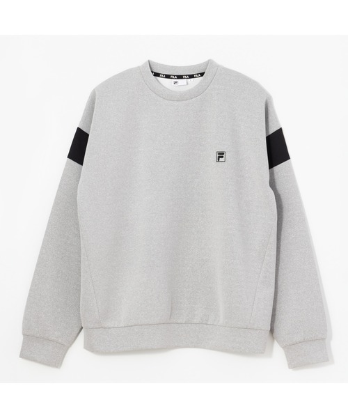 FILA（フィラ）の「CREW SWEAT（スウェット・メンズ・杢グレー/ブラック・M/XL/L）」の5枚目の写真
