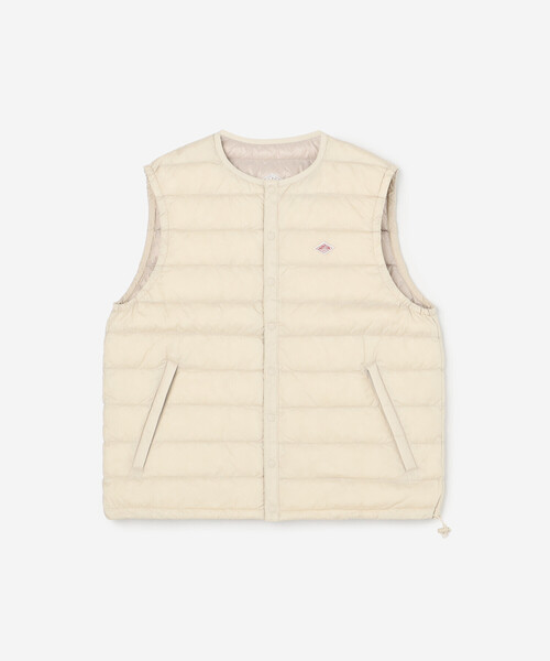 DANTON（ダントン）の「DANTON | インナーダウンベスト WOMEN（ダウンベスト・レディース・オフホワイト/ブラック/ブラック系その他・S/XS/M）」の2枚目の写真